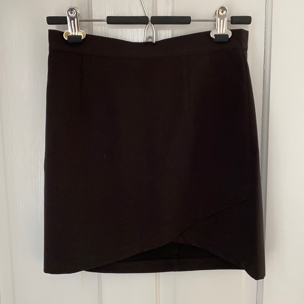 Black mini skirt